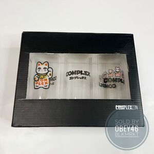 ComplexCon x Nigo Meneki 3 piece Glassware 6 3/4" x 2.5"